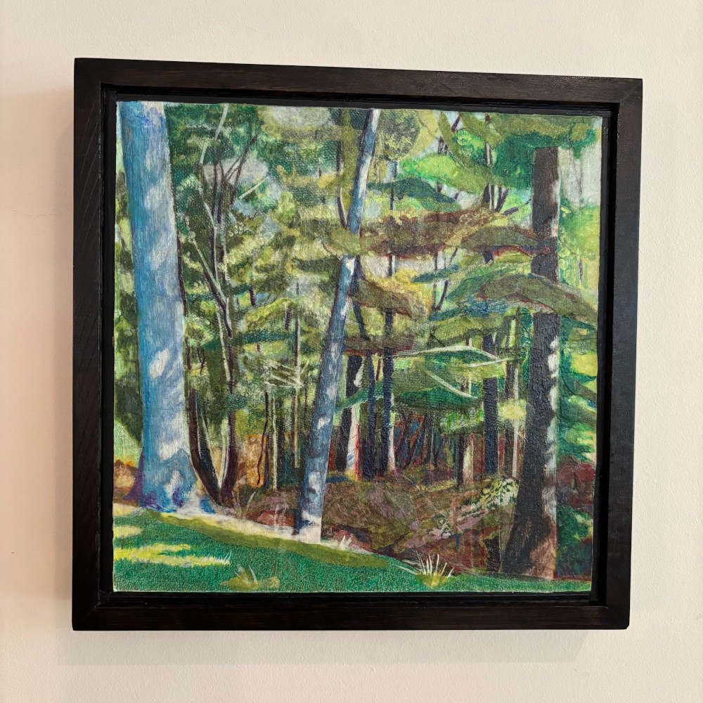 A piece depicting a forest
